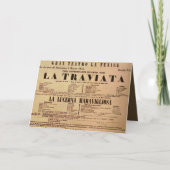 La Traviata World Premiere Poster (1853) Kaart (Voorkant)