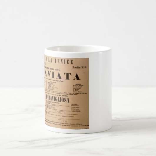 La Traviata World Premiere Poster (1853) Koffiemok (Center)