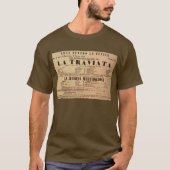 La Traviata World Premiere Poster (1853) T-shirt (Voorkant)