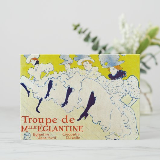 La Troupe de Mlle Eglantine door Toulouse Lautrec (Staand voorkant)