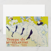 La Troupe de Mlle Eglantine door Toulouse Lautrec (Voorkant / Achterkant)
