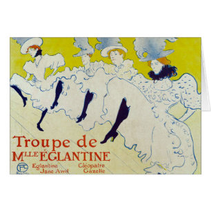 La Troupe de Mlle Eglantine door Toulouse Lautrec