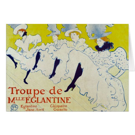 La Troupe de Mlle Eglantine door Toulouse Lautrec (Voorkant Horizontaal)