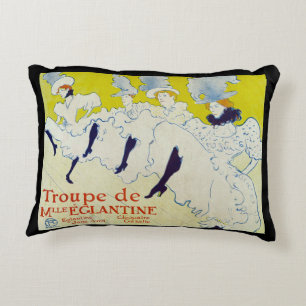 La Troupe de Mlle Eglantine door Toulouse Lautrec Accent Kussen