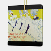 La Troupe de Mlle Eglantine door Toulouse Lautrec Keramisch Ornament (Links)