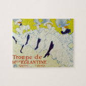 La Troupe de Mlle Eglantine door Toulouse Lautrec Legpuzzel (Horizontaal)