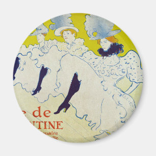 La Troupe de Mlle Eglantine door Toulouse Lautrec Magneet