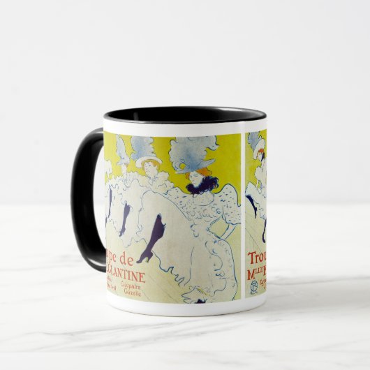 La Troupe de Mlle Eglantine door Toulouse Lautrec Mok (Voorkant links)