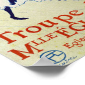 La Troupe de Mlle Eglantine door Toulouse Lautrec Poster (Hoek)