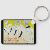 La Troupe de Mlle Eglantine door Toulouse Lautrec Sleutelhanger (Voorkant)