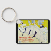 La Troupe de Mlle Eglantine door Toulouse Lautrec Sleutelhanger (Achterkant)
