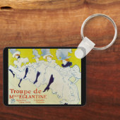 La Troupe de Mlle Eglantine door Toulouse Lautrec Sleutelhanger (Voorkant)