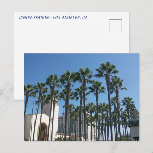 LA UNION STATION BRIEFKAART (Voorkant / Achterkant)