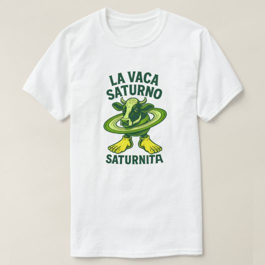La Vaca Saturno Saturnita Illustration T-shirt (Design voorkant)