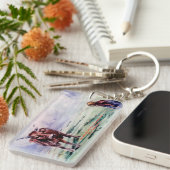 La vaca y el niño/The cow and the boy Sleutelhanger (Voorkant Rechts)