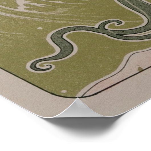 La Vague van Livemont (de golf) Poster (Hoek)