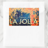 La Valencia Hotel Rechthoek Sticker (Tas)