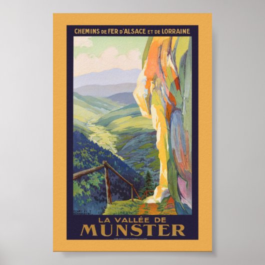 La Vallée de Munster Vintage Poster 1925 (Voorkant)