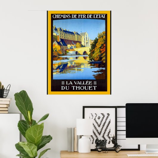 La Vallée du Thouet ~ Frans reizen Poster (Thuiskantoor)