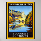 La Vallée du Thouet ~  Frans reizen Poster (Voorkant)