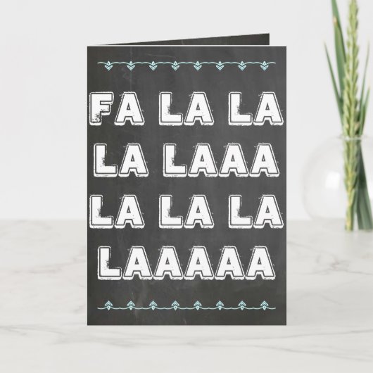 La van La van FA Feestdagen Kaart (Voorkant)