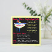 La Vegas Graduation Party Kaart (Staand voorkant)
