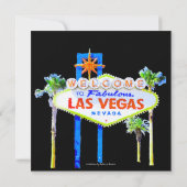 La Vegas Graduation Party Kaart (Achterkant)