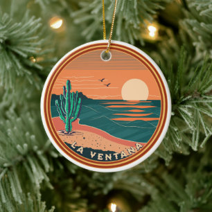 La Ventana Beach Baja Mexico Kerststrand Keramisch Ornament