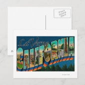 La Verde, Californië - Grote Letter-scènes Briefkaart (Voorkant / Achterkant)