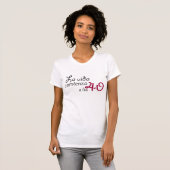 La vida comienza a los 40 t-shirt (Voorkant volledig)