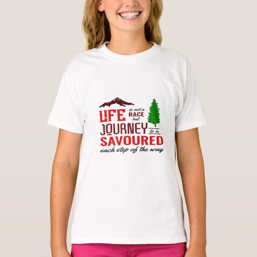 La vida no es una raza t-shirt (Voorkant)