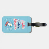 │La vida y las olas se surfean Bagagelabel (Achterkant horizontaal)