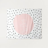 LA VIE BOHEME-Typografie Polka Dot Stippen Dance Wandkleed (Voorkant (horizontaal))