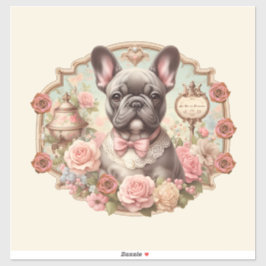 La Vie en Frenchie hond Sticker