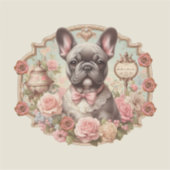 La Vie en Frenchie hond Sticker (Voorkant)