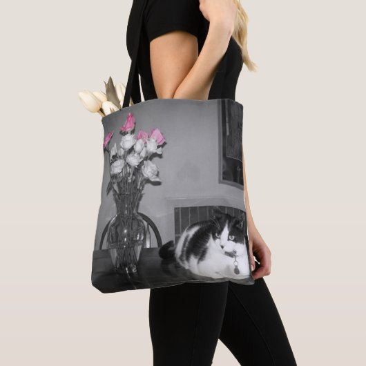 "La Vie en Roos" Cat  Tote Bag (Dichtbij)