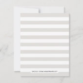 La Vie en Roos Floral Stationery - Grey Notitiekaartje (Achterkant)