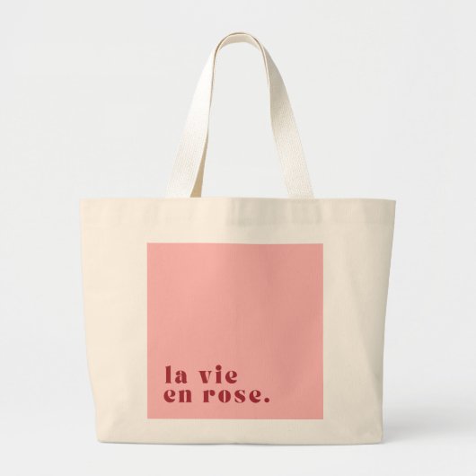 La vie en roos French Quote Grote Tote Bag (Voorkant)