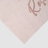 La Vie en Roos French Quote Roos Gold Pink Tissuepapier (Detail)