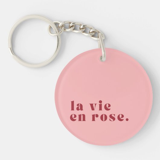 La vie en roos French Quote Sleutelhanger (Voorkant)