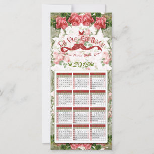La Vie En Roos - Kalender, Briefkaart, Bladwijzer