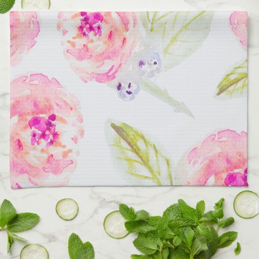 La Vie en Roos keukenhanddoek (Gevouwen)