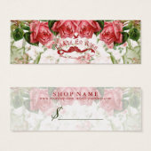 La Vie en Roos - Label koopwaar Mini Visitekaartjes (Voorkant /achterkant)