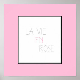 La Vie en Roos - leven in roze Poster