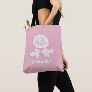 La Vie en Roos Life in Pink Tote Bag