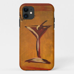 "LA VIE EN ROOS" MARTINI GLASS PRINT iPhone 11 HOESJE