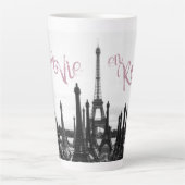 La Vie en Roos Paris Eiffeltoren latte mok (Voorkant)