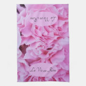 La Vie en Roos Pink Theedoek (Verticaal)