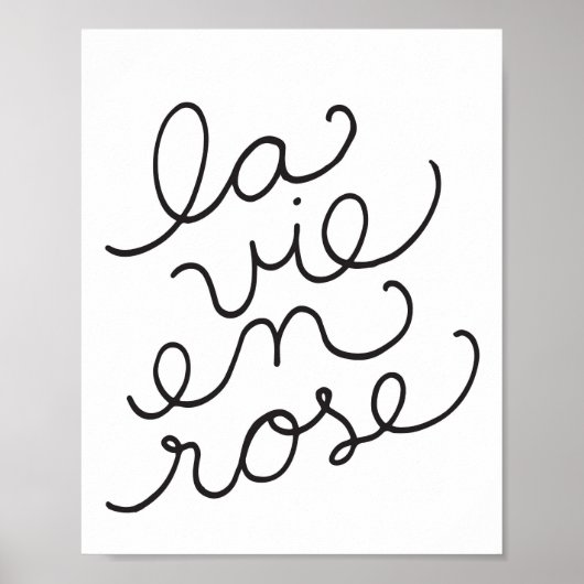 La Vie en Roos - Poster (Voorkant)