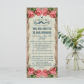 La Vie En Roos ~ Uitnodiging - Briefkaart (Staand voorkant)